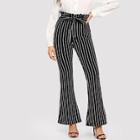 Shein Waist Belted Flare Pants