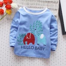 Shein Toddler Boys Carton & Letter Print Tee