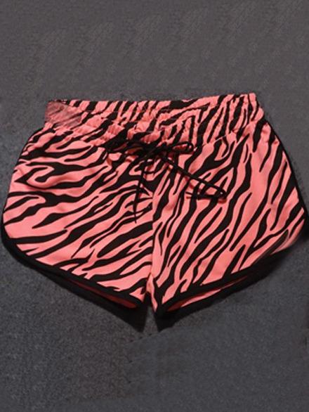 Shein Leopard Sexy Sporty Beach Shorts