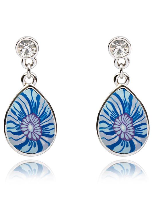 Shein Flower Pattern Drop Dangle Earrings