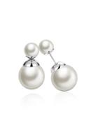 Shein Faux Pearl Design Double Stud Earrings
