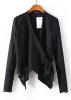 Rosewe New Arrival Black Long Sleeve Cardigans For Woman