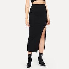 Shein Side Plit Long Skirt