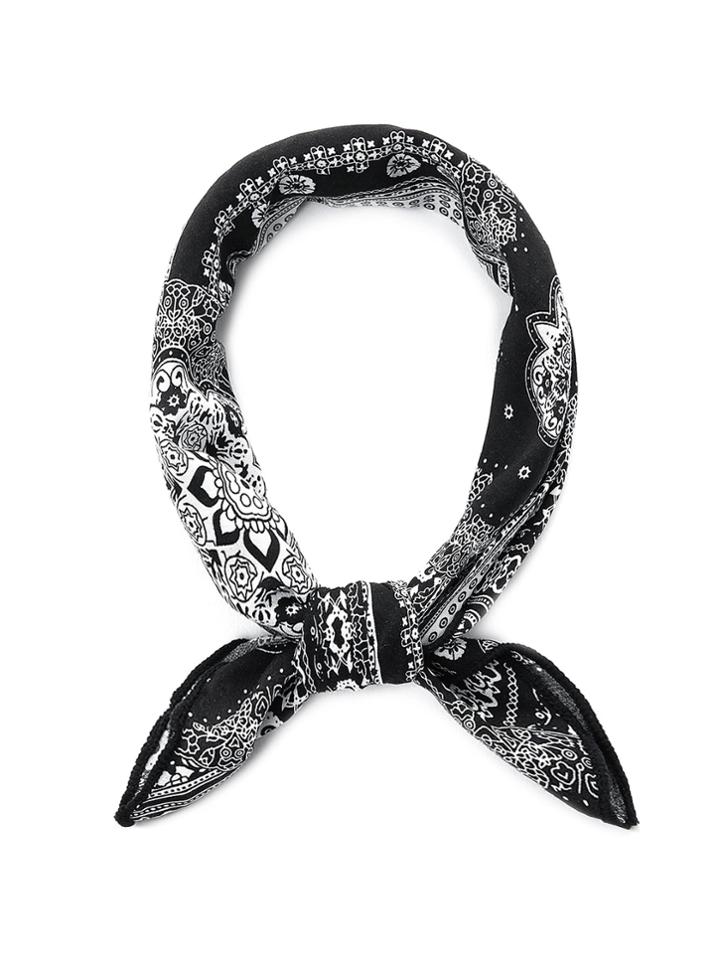 Shein Flower Print Bandana Scarf