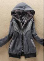 Rosewe Brief Long Sleeve Zipper Closure Winter Coat For Woman