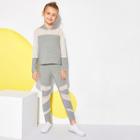 Shein Girls Color-block Hoodie & Pants Set