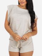 Shein Grey Round Neck Drawstring Waist Jumpsuit