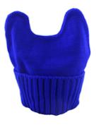 Shein Blue Knitted Ears Beanie Hat