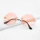Shein Tinted Lens Rimless Sunglasses