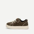 Shein Toddler Kids Leopard Pattern Lace-up Sneakers