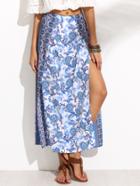 Shein Aztec Print Split Side Skirt