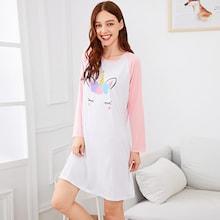 Shein Christmas Unicorn Print Night Dress