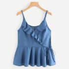 Shein Raw Hem Denim Cami Top