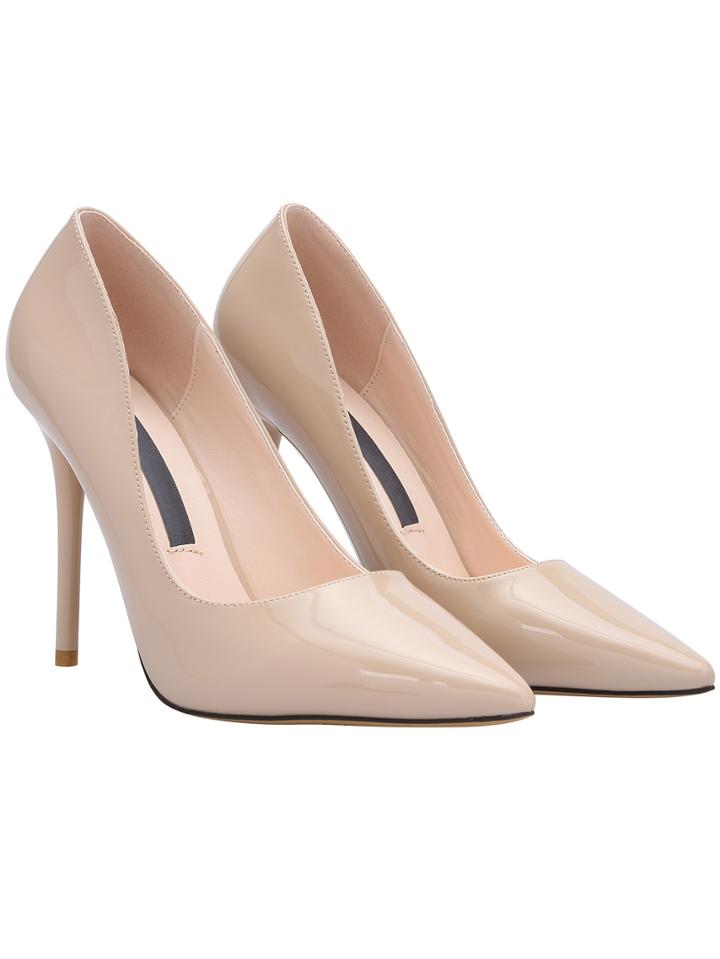 Shein Apricot Pointed Toe High Stiletto Heel Pumps