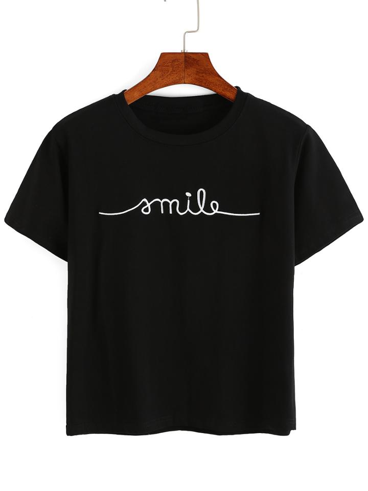 Shein Embroidery T-shirt