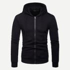 Shein Men Zip Up Solid Hoodie