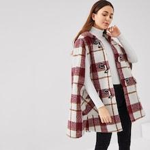 Shein Pocket Front Duffle Coat