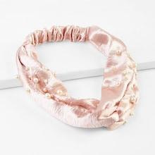 Shein Faux Pearl Decorated Twist Headband