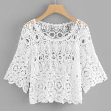 Shein Hollow Out Crochet Top
