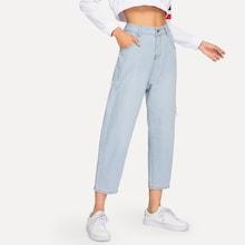 Shein Ripped Faded Jeans