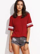 Shein Varsity Striped T-shirt