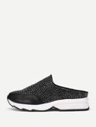 Shein Studded Detail Pu Slip On Shoes