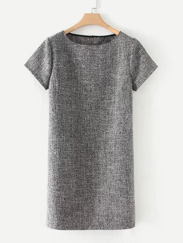 Shein Slit Detail Marled Dress