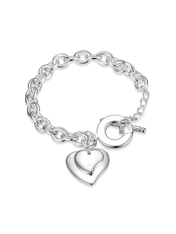 Shein Double Heart Detail Link Bracelet
