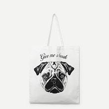 Shein Dog Print Canvas Tote Bag
