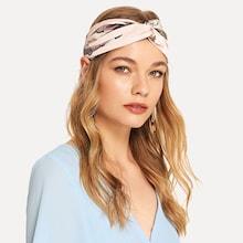 Shein Belt & Horse Print Twist Headband