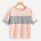 Shein Block Stripe Tee