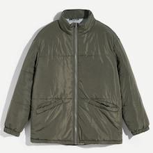 Shein Men Zip & Pocket Front Padded Coat