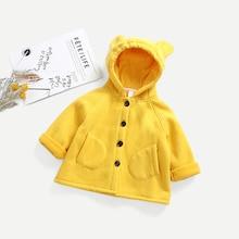 Shein Toddler Girls Solid Hoodie Outerwear