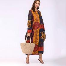 Shein Color Block Graphic Print Longline Dress