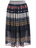 Shein Multicolor Tribal Print Skirt