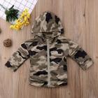 Shein Toddler Boys Camouflage & Letter Print Hooded Jacket