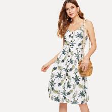 Shein Pineapple Print Cami Dress