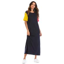 Shein Color Block Sleeve Longline Tee Dress