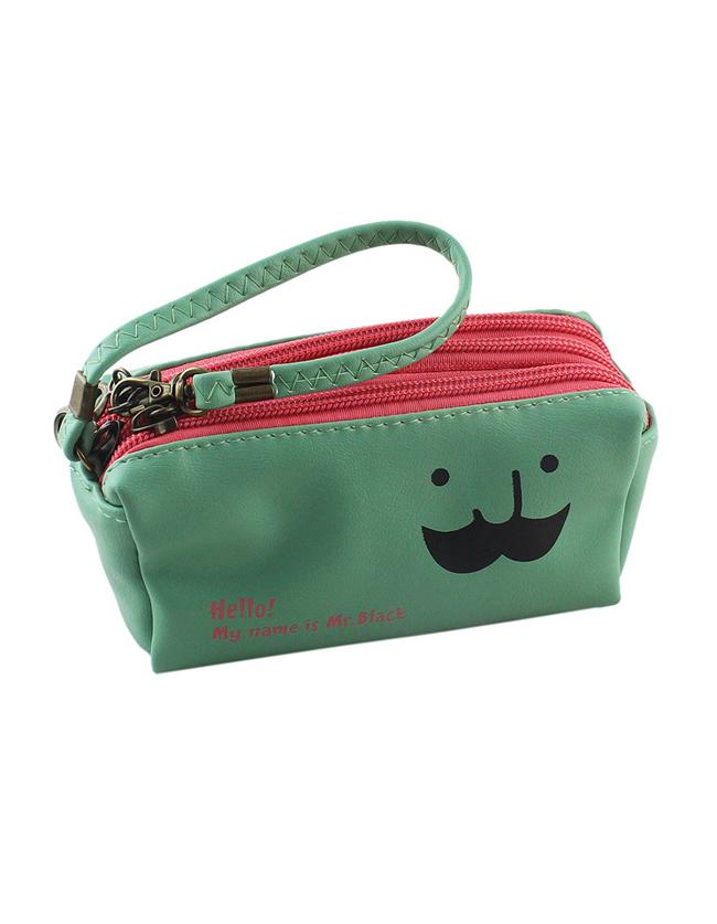 Shein Green Pu Leather Casual Clutch Bag