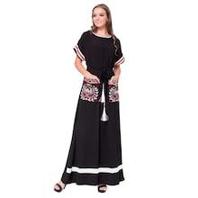 Shein Floral Embroidered Tassel Detail Dress