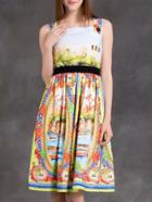 Shein Multicolor Strap Backless Tribal Print Dress
