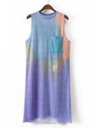 Shein Tie Dye Pocket Tank Dress