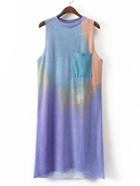 Shein Tie Dye Pocket Tank Dress