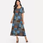 Shein Patchwork Longline Dress