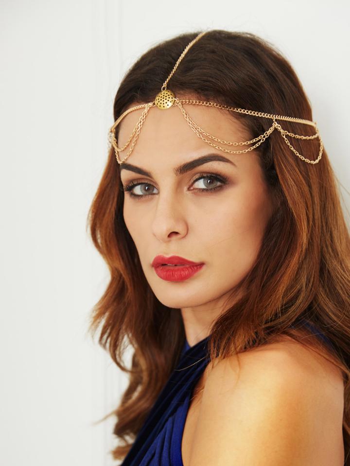 Shein Gold Multi Chain Hair Accessory