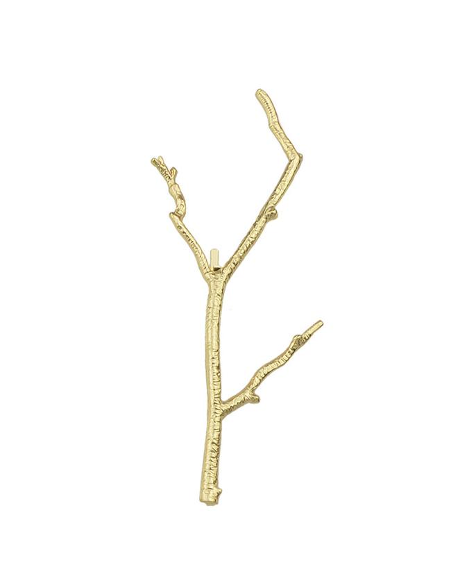 Shein Gold Plated Leaf Shape Hair Clip