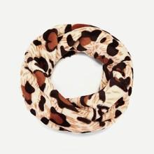 Shein Kids Leopard Infinity Scarf
