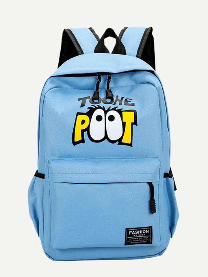 Shein Cartoon Print Backpacks Bag