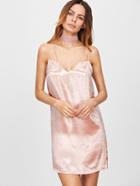 Shein Pink Double Strap Silky Cami Dress