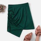 Shein Asymmetrical Solid Bodycon Skirt